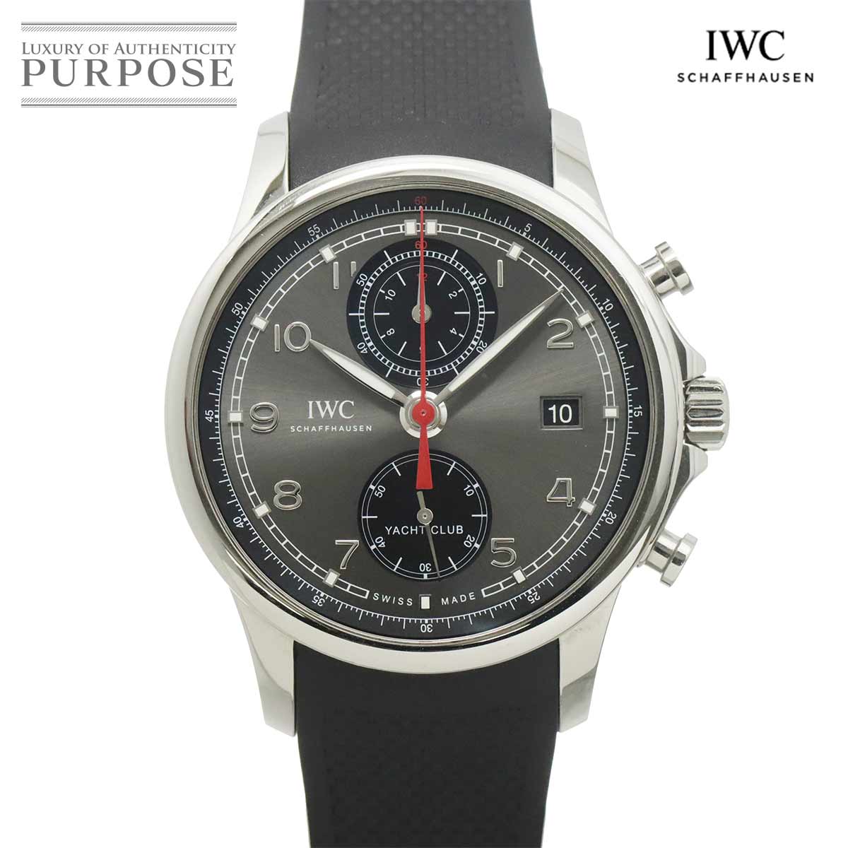 IWC ポルトギーゼ ヨットクラブ クロノグラフ IW390503 メンズ 腕時計 デイト グレー 自動巻き インターナショナル ウォッチ カンパニー Portuguese 【中古】｜VINTAGE LOVER PURPOSE