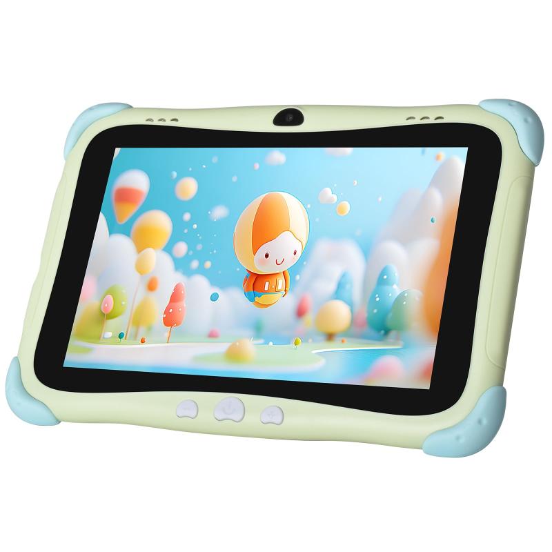 BWJBSW キッズタブレット8インチ EVAの超軽量ケース付き 子供タブレット デュアルバンドWIFI 5G Android14､RAM 3GB/ROM 32GB Googleキッズスペース+保護者制御 利用時間制限可能TYPE-C充電ケーブル付き 子