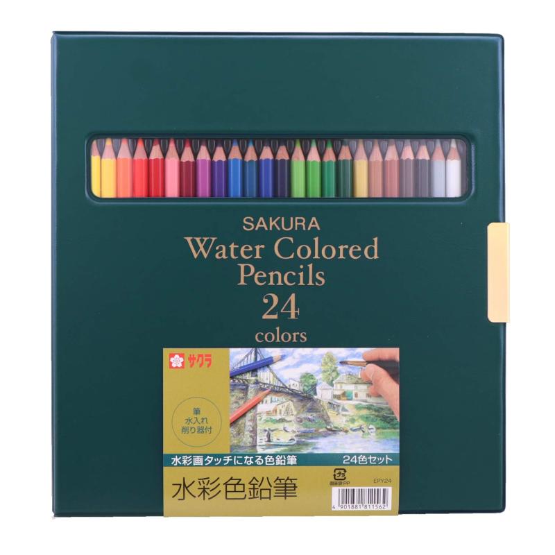 色鉛筆画、水彩画(高級額付き) Amazon | Marco水彩色鉛筆 36色 スケッチ 鉛筆 水溶性6角軸