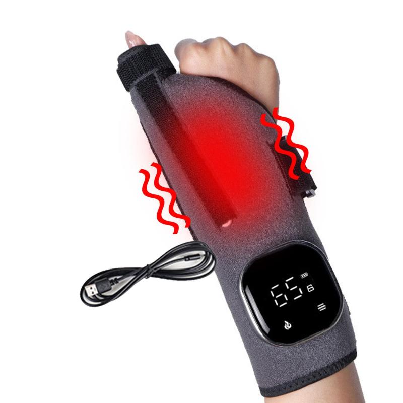 「65℃・60℃・55℃恒温&振動5階段」 MACOLAUDER 手首サポーター 3000mAh 温感サポーター ヒーター手袋 usb充電式 腱鞘炎 手根管症候群 腕 電熱 加熱パッド 在宅勤務 テレワーク 女性 男性 ギフト|GRATIQUE MIEI