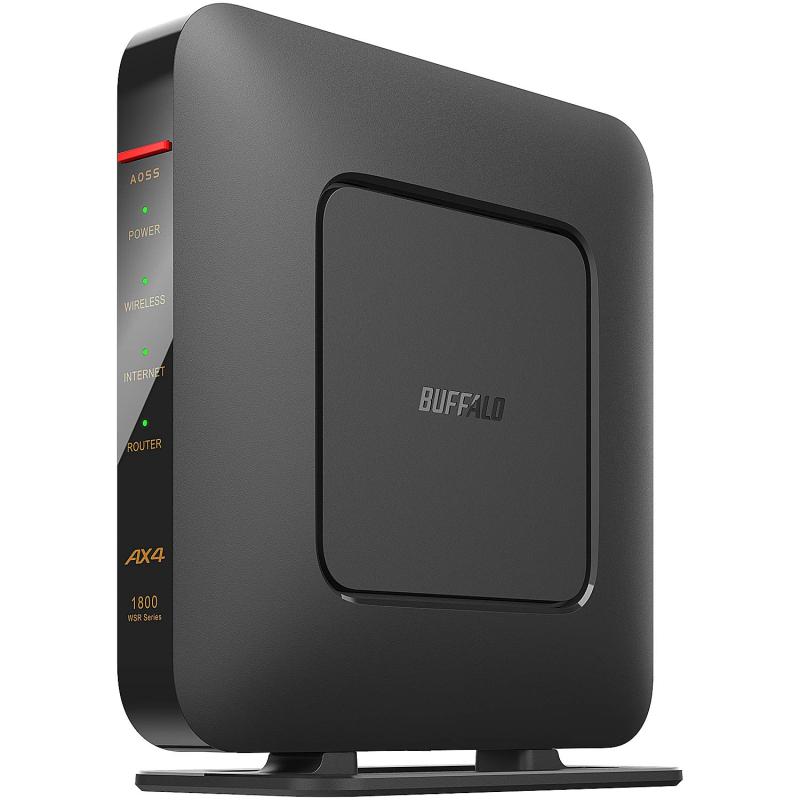 BUFFALO WiFi 無線LAN ルーター WSR-1800AX4/NBK Wi-Fi6 11ax/11ac AX1800 574+1200Mbps