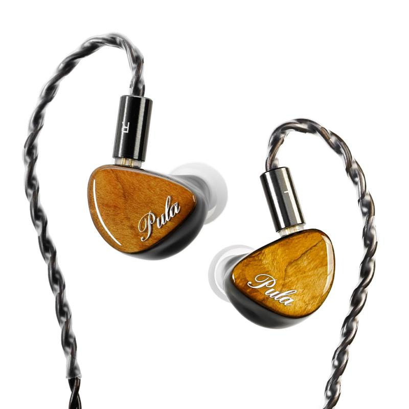 HiFiGo 有線 イヤホン モニターイヤホン イヤモニ 1DD PULA Audio Unicrom 杢 iem ベリリウムメッキ振動板ダイナミックユニット 耳掛け HIFI音質 遮音 3.5/4.4交換可能なプラグ