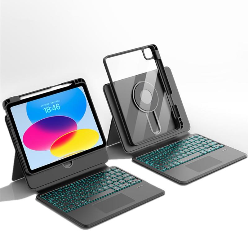 昇降式 iPad Air4 Air5 iPad Pro11 第4/3/2/1世代 キーボード ケース iPad Air 第4/5世代 高さ調節 バックライト付き タッチパッド 縦置き 横置き マグネットス吸着 分離式 透明背面カバー 全方向に回転｜GRATIQUE MIEI