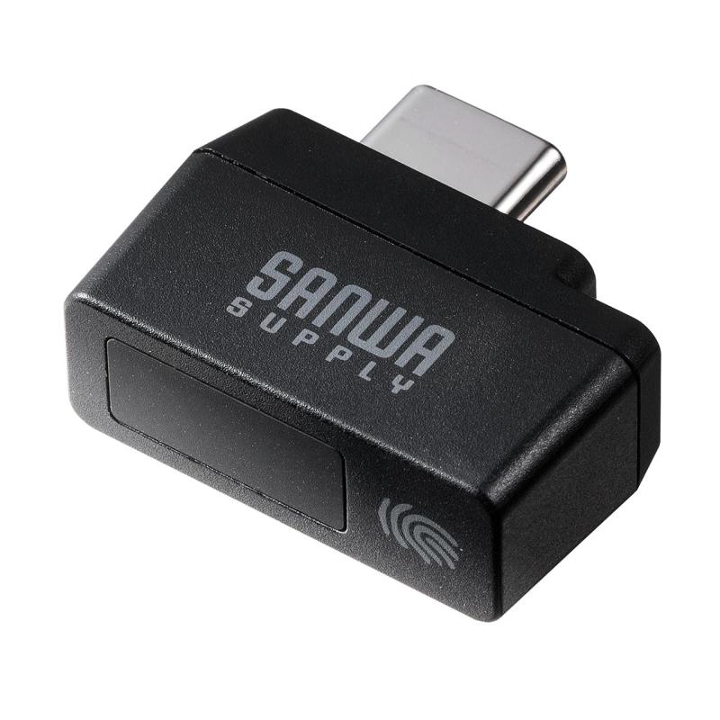 サンワダイレクト USB 指紋認証リーダー Windows Hello 機能対応 Windows 11・10対応 指紋最大10件登録 400-FPRD1_FPRD2