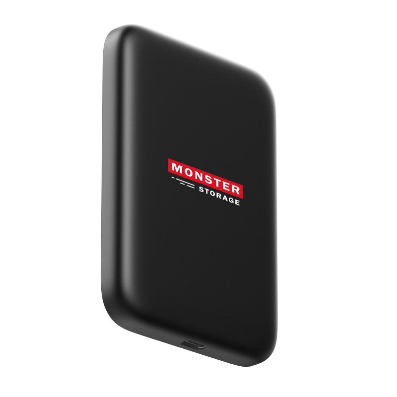 Monster Storage マグネット式 ポータブルSSD 1cmスリムボディー USB3.2 Gen2x2 Type-C 転送速度2,000MB/s iPhone15Pro iPhone15ProMax Apple ProRes Log撮影対応