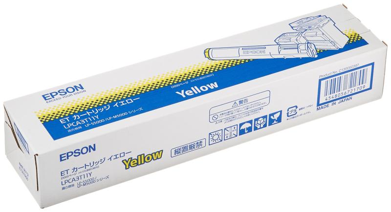 EPSON ETカートリッジ LPCA3T11Y イエロー 3,000ページ LP-S5000/M5000シリーズ用