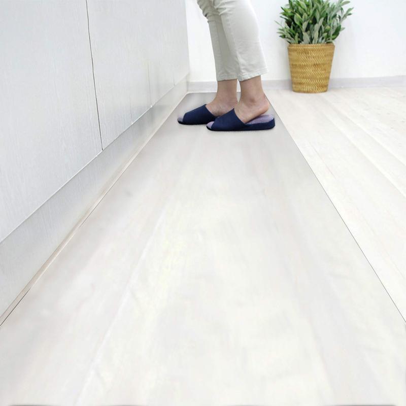 キッチンマット クリア PVC 60×240cm 大判 厚さ1.5mm クリアマット 台所マット 透明マット ソフト 撥水 おしゃれ 汚れ防止 お手入れ簡単 床暖房対応 滑り止め