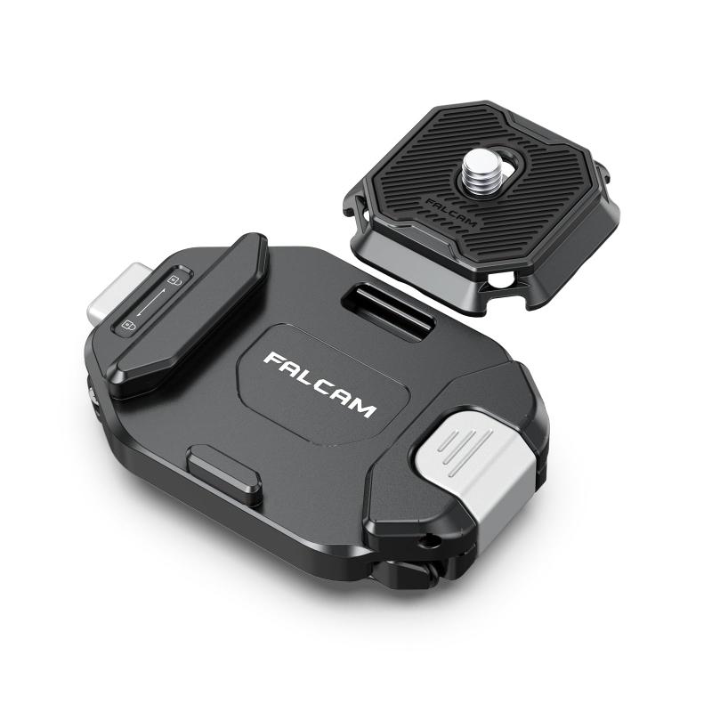 FALCAM F38 カメラクリップキット V2、F38 バックパッククリップ プレート付き バックパックストラップとカメラ用 F38B3803