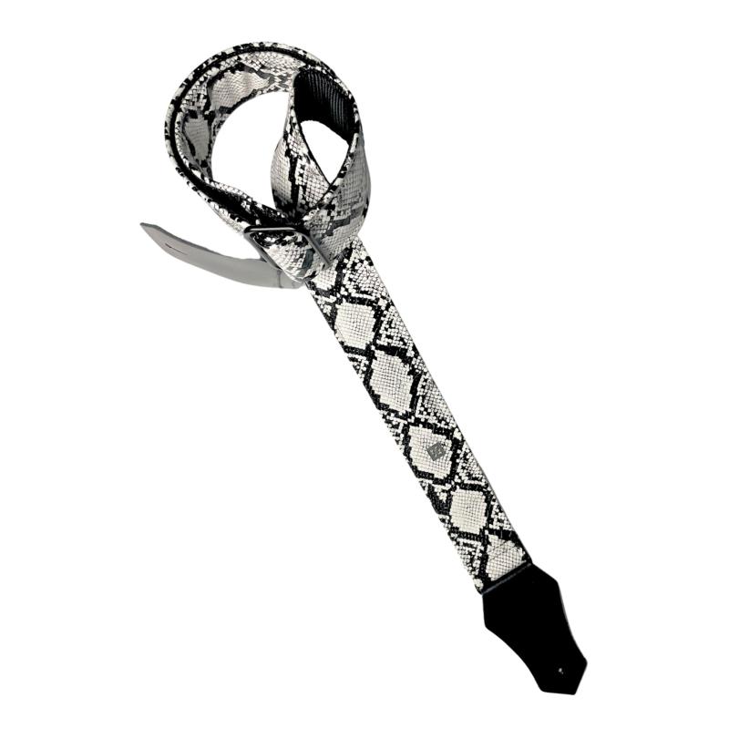 [Get'm Get'm] ギターストラップ Electric Snake 2" Guitar Strap, White Snake