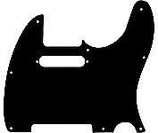 Fender フェンダー ピックガード 純正 パーツ Pickguard Standard Tele 8 Screw Holes Black 3 Ply [並行輸入品]