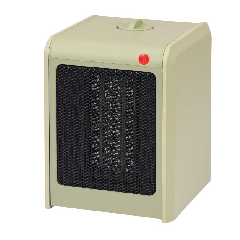 ユアサプライムス セラミックヒーター YKT-S600E 小型 軽量 コンパクト 300W 600W 電気ファンヒーター