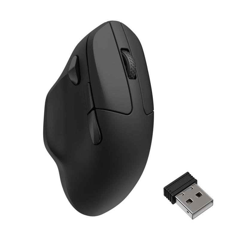 Keychron M7 ワイヤレス・ゲーミングオプティカルマウス、2.4 GHz/Bluetooth 5.1/有線の3モード対応、プログラム可能なボタン搭載、サイドスクロールボタン搭載、軽量、人間工学デ