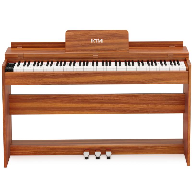 IKTMI 電子ピアノ 88鍵盤 ハンマーアクション 木製 ピアノ 88鍵 ペダル付き アップライトピアノ Digital Piano 人気 電子 ピアノ 初心者 MIDI対応｜GRATIQUE MIEI