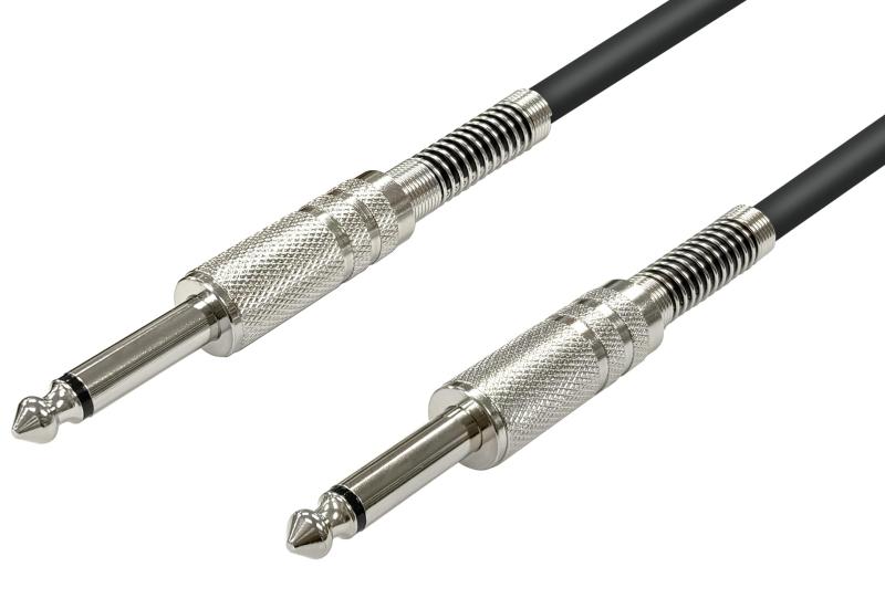 F-Factory 6.3mm モノラル標準プラグ(オス) - 6.3mm モノラル標準プラグ(オス) ケーブル 6.3mm 標準ケーブル オーディオケーブル