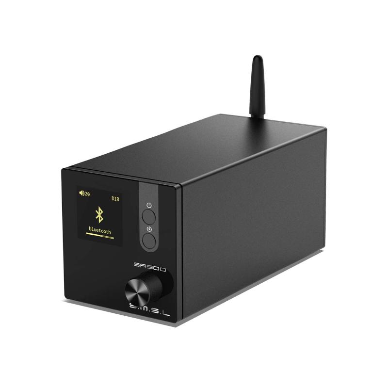 S.M.S.L SA300 Bluetooth 5.0 アンプ パワーアンプ HI-FI クラスDオーディオ デジタルアンプ 新型インフィニオン「MA12070」アンプIC搭載/80Wx2大出力/EQ・高低音調節可能/リモコン操作/Bluetooth A