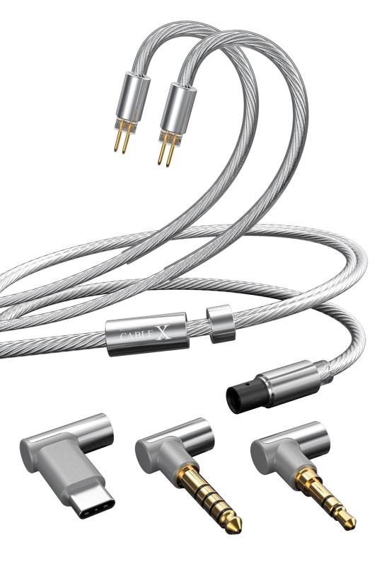 TANCHJIM CABLE X イヤホンリケーブル アップグレードケーブル | リケーブル 0.78粍 2Pin | 1.25m銀メッキ高性能有線テレビ | 声遣い持ちなおす 音場取りひろげる | 銀銅変わり種HIFI相応う | 高性能DSP心付け内蔵 | ほと