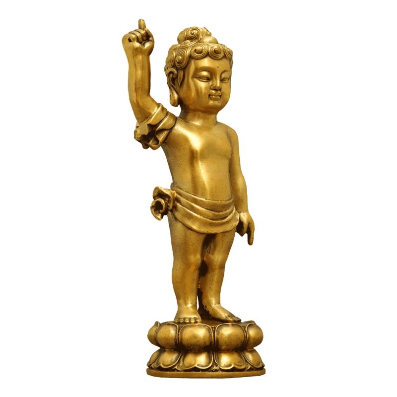 仏像 釈迦生まれ落ちる仏 銅製 彫像 お釈迦様 飾りつけ はなまつり 花祭り仏具 灌佛盤 灌仏会 お釈迦さま像