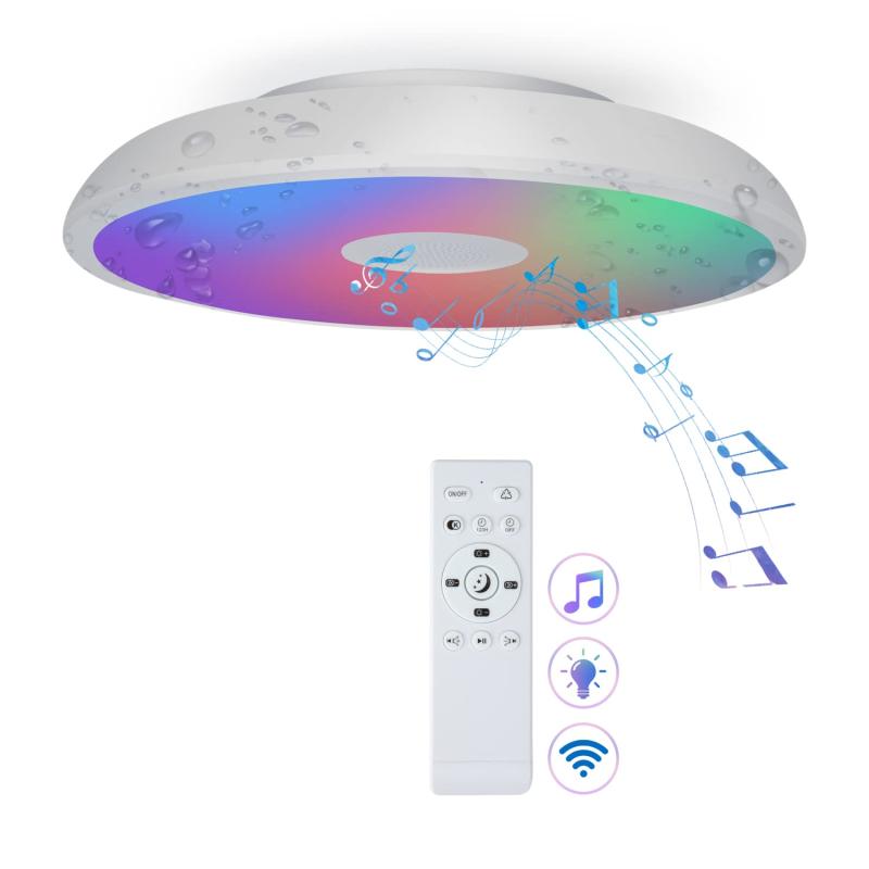 CHYSONGOODS LED 最高限度点火装置 内蔵のBluetooth金棒引き 遠隔操作付き添い人 RGB 調光 調色 薄型 高明快さ 子供部屋 臥し所