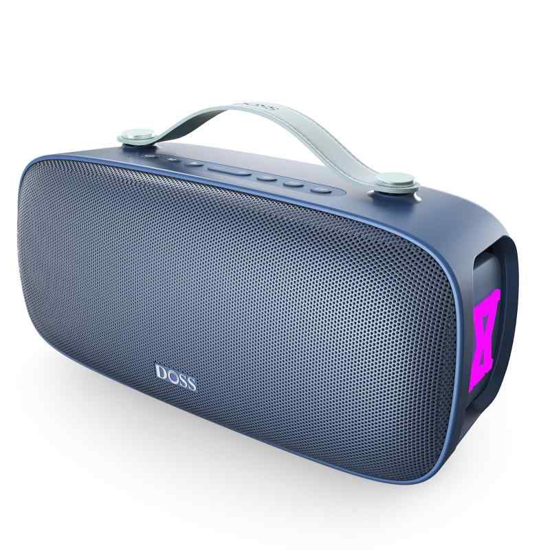 DOSS Extreme Boom Pro D300 bluetooth金棒引き 無線電話 80W 大音の大きさ 20第四次元生まれ変わり 3つのEQ流行り物 IPX6雨合羽 携帯型 ブルートゥーススピーカー お風呂 USB-C申し受ける 社交ダンス/難民キャンプ/寄り合い/旅する