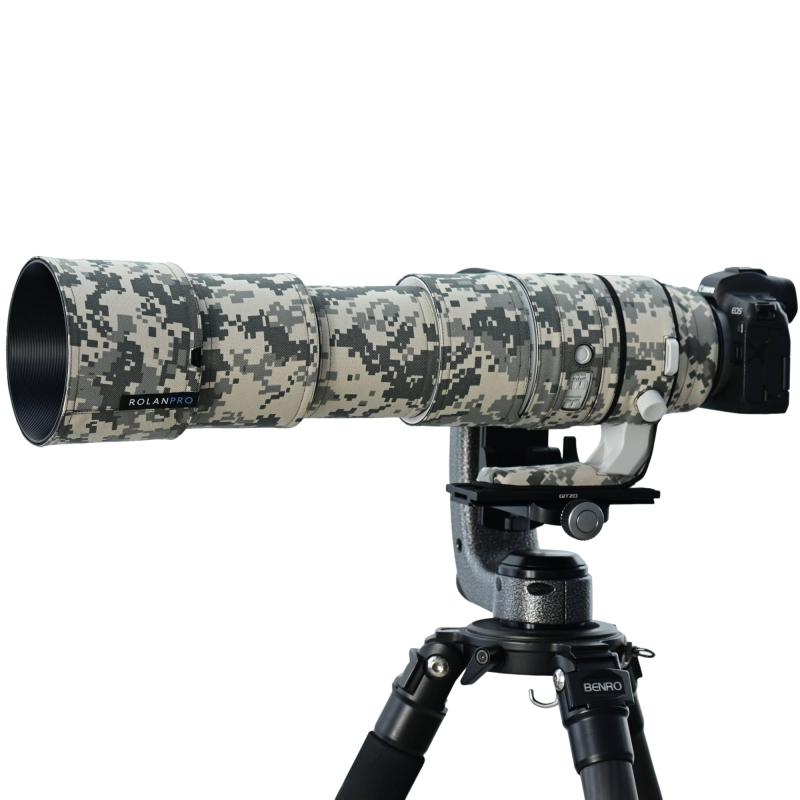 ROLANPRO レンズコート Canon RF 200-800mm F6.3-9 IS USM 用 防水 レンズカバー 望遠レンズ カモフラージュ 傷防止 野鳥撮影 レインカバー｜GRATIQUE MIEI