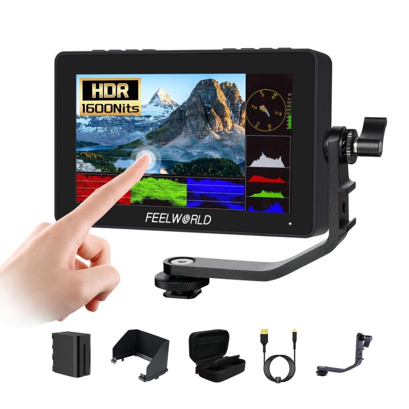 FEELWORLD F5 Pro X 5.5インチ タッチ式 フィールドモニター 1600nits 高輝度 4K HDMI 5V Type-C 給電 カスタム3D LUTは32個までロード可能｜GRATIQUE MIEI