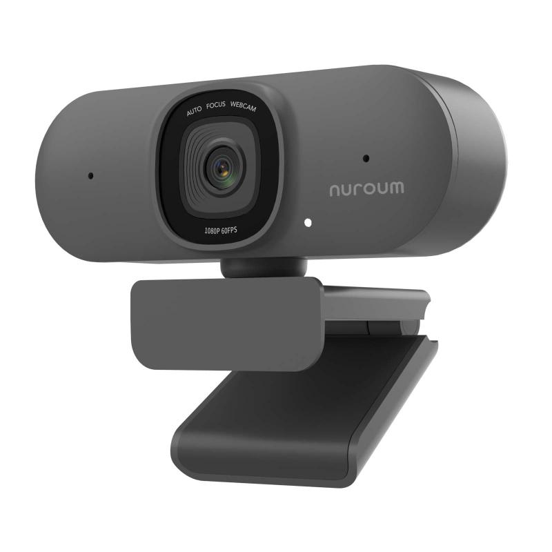 Nuroum Webカメラ 2K フルHD1080P 60FPS 400万画素 90&deg;広角 デュアルマイク内蔵 ノイズキャンセリング プライバシーカバー付き 自動調光補正 ストリーミング USBプラグ&amp;プレイ テレワーク/ビデオ｜GRATIQUE MIEI