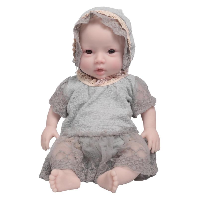 QIAOYIQIAO 18.5インチの完全なボディシリコーンの赤ん坊はコレクターの子供および親のためのビニールの柔らかさボディ最もよいギフトではなく実物そっくりの生まれ変わった赤ん坊を人形の｜GRATIQUE MIEI
