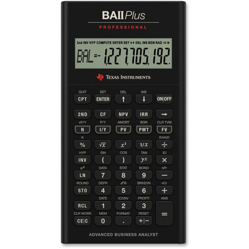Texas Instruments BA II Plus Professional Financial Calculator (Silver 並行輸入品)|GRATIQUE MIEI