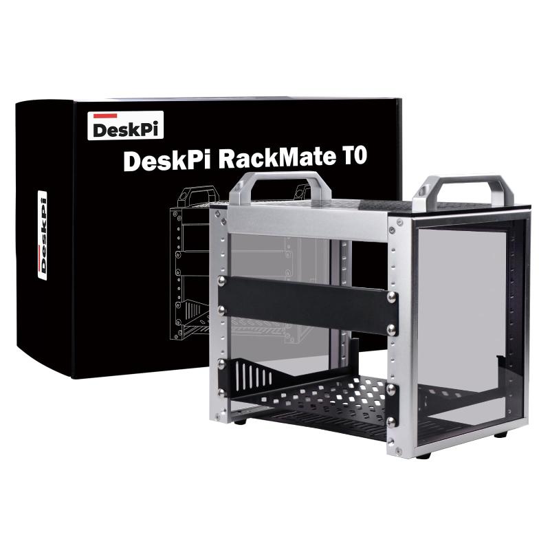 GeeekPi DeskPi RackMate T0 ブラックバージョン ラックマウント 10インチ 4U サーバーキャビネット ネットワーク サーバー 音響 映像機器用｜GRATIQUE MIEI