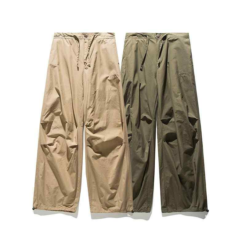 カーゴパンツ メンズ レディース 春物 ゆったり パラシュートパンツ カジュアル ワークパンツ ズボン おしゃれ｜GRATIQUE MIEI