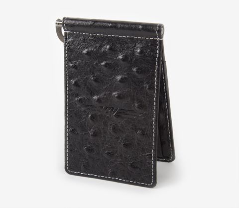【即納】【対応】★ボーケイ　オーストリッチ　マネーホルダー　VOKEY　2014年モデル OSTRICH LEATHER MONEY HOLDER BLACK 38754