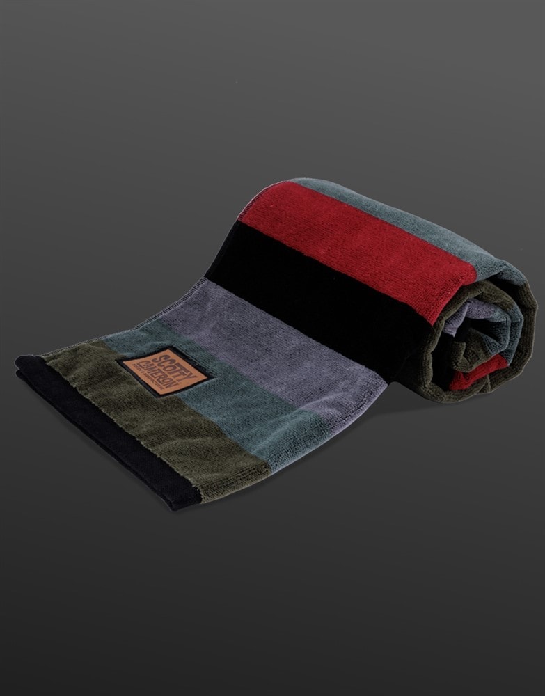 【即納】【対応】スコッティキャメロン テントンストライプ ビーチ ゴルフタオル オリーブ/グレー SCOTTY CAMERON 2024 TEMTON STRIPE BEACH GOLF TOWEL OLIVE/GRAY SC100004