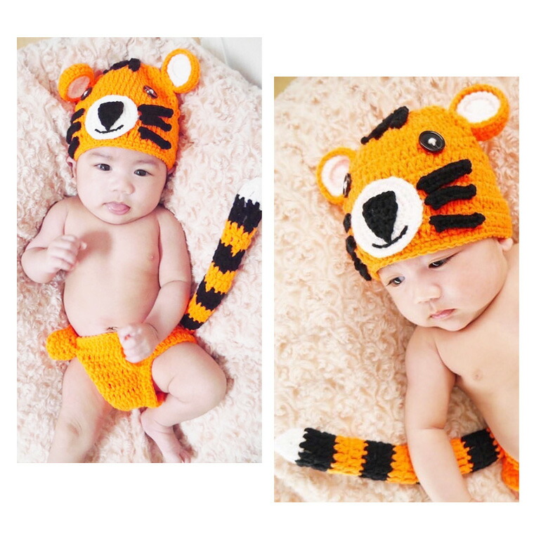 楽天市場 送料無料 ベビー コスチューム 虎コスチューム 新生児コスチューム 新生児 ニューボーンフォト 寝相アート 虎年 とら 虎 トラ コットン100 ニット 記念撮影 年賀状 ベビー服 ロンパース 新品 人気 新作 ファッション おしゃれ 9a21 Cocopoupon ココプポン