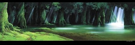 ジグソーパズル 950ピース ジブリ もののけ姫 スタジオジブリ背景美術シリーズ シシ神の森 (34x102cm)(950-203) エンスカイ 梱80cm t101画像