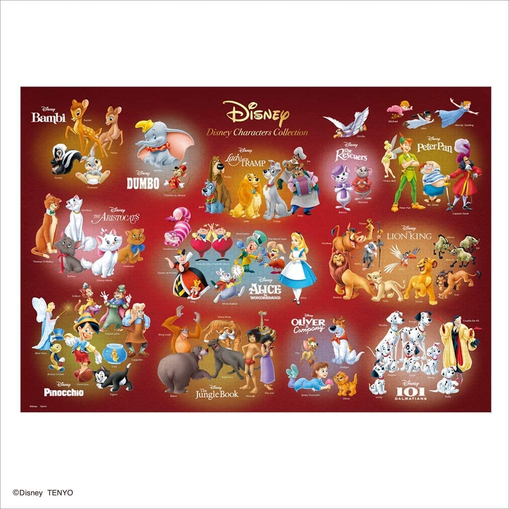 ジグソーパズル テンヨー ディズニー Disney Characters Collection 1000ピース 51x73 5cm D 1000 066 梱80cm T103 第1位獲得