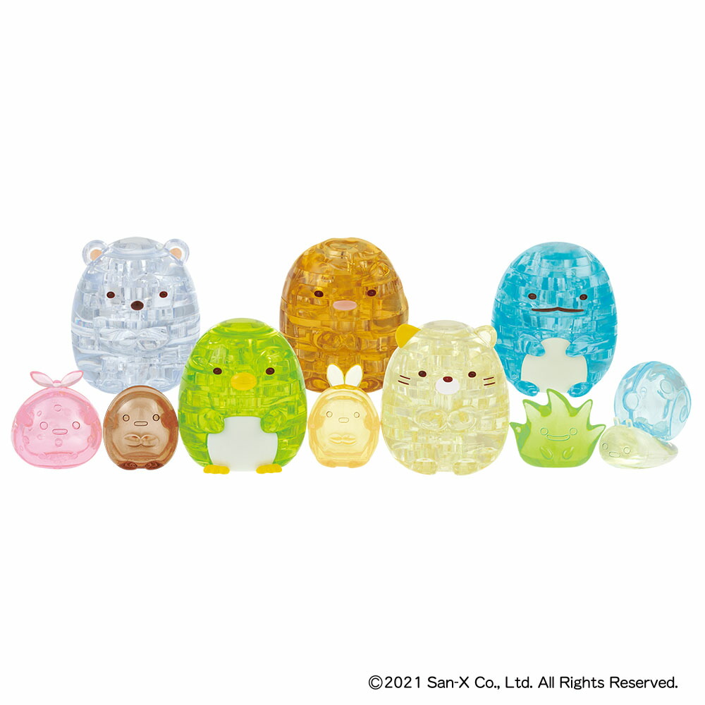 <br>ジグソーパズル <br>クリスタルパズル すみっコぐらし あつまりました【かわいく飾れるディスプレイケース付き】 <br>(50280) ビバリー 梱60cm t104
