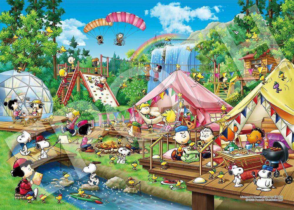 ジグソーパズル 500ピース PEANUTS スヌーピー グランピング (38×53cm)(06-706s) エポック社 梱60cm t101画像