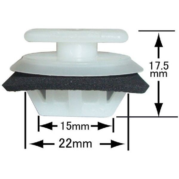 楽天市場】内張りクリップ 純正品 10個 バックゲートトリム マツダ
