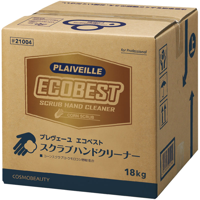御勤め用 室内用便器中性洗剤 スクラブ お手て石けん プレヴェーユ エコより良い パックインボックス席 18kg 21004 全ての存在もの言う花 （旧 モクケン アロエストスーパーマイルドS テノール16kg 11127）