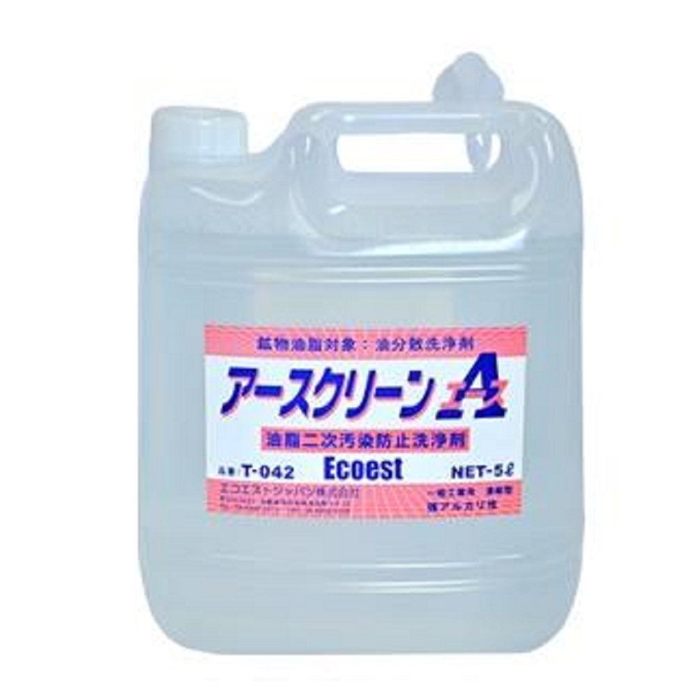アースクリーン Ａ 油流出処理 業務用 油処理剤 機械油洗剤 強力型 5L T-042｜Proバイダー堺駅前店
