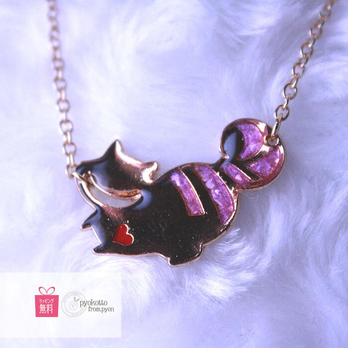 ティーカップ猫ちゃんのヘアゴム ハンドメイド レジン パープル 紫