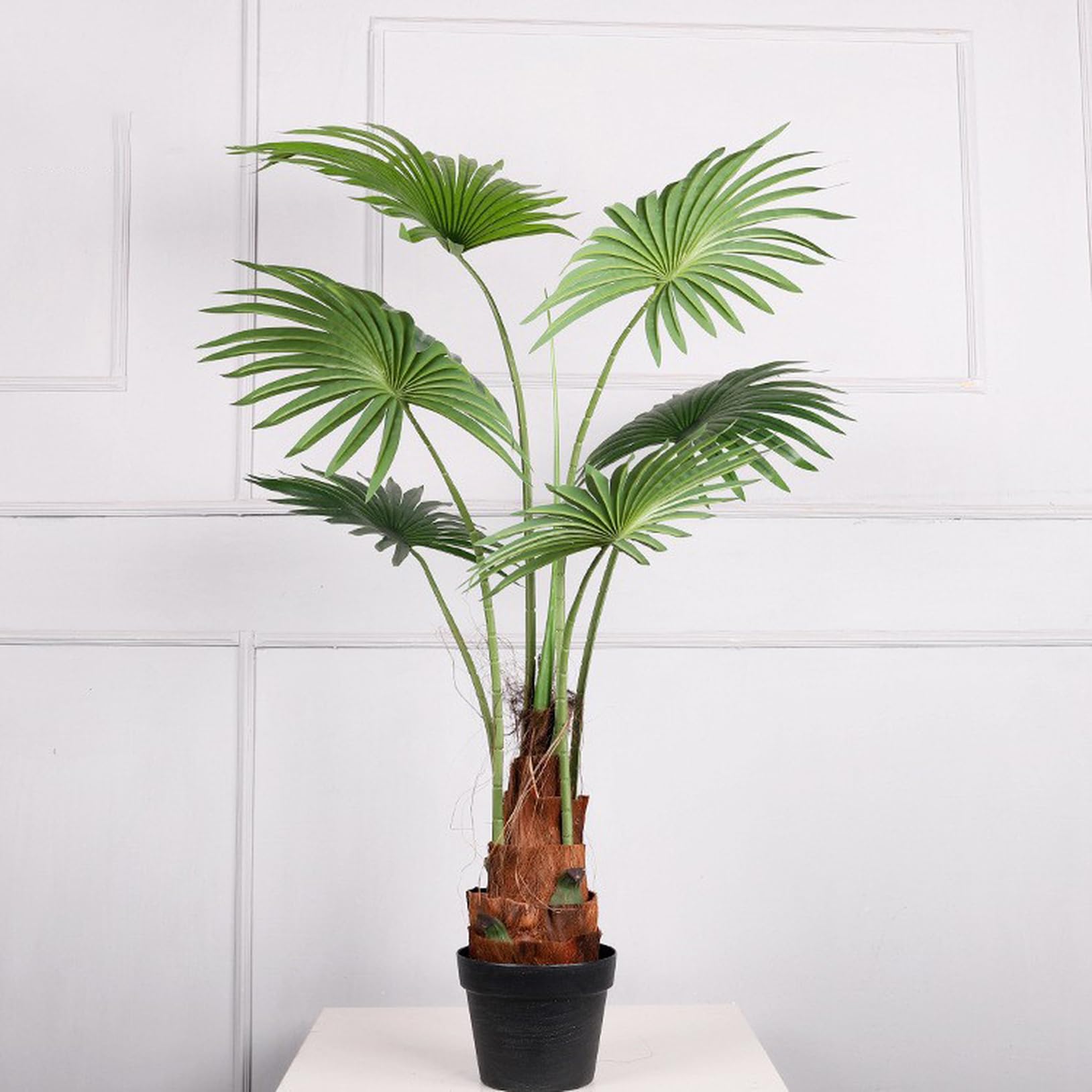 ビロウ おしゃれ フェイクグリーン リビング 大きい 本物そっくり 人工観葉植物 観葉樹 造花 室内 ホーム ベランダ 飾り お手入れ簡単 水やり不要 虫害の心配なし 店舗 エントランス 会議室 130/160cm オフィス ルーム 開店祝い 開業祝い プレゼント ギフト 贈り物 送料無料｜ぴょんぴょんショップ