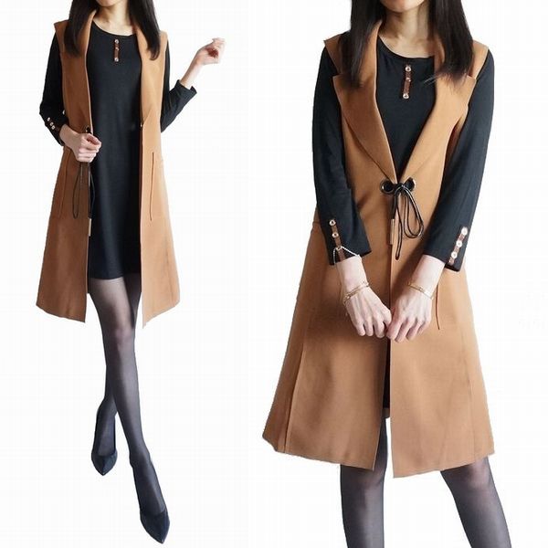 シンプル ロングベストセット ワンピース エレガント キャメルブラウン 秋冬 黒 ワンピース 大きいサイズ 40代50代 ロングベスト ロングベスト 秋冬 ロンｔワンピース スタイル美人 ワンピースセット おしゃれ ゆったり Q T Fanfan ブラック と 2点セット レディース
