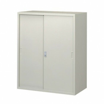 A4対応書庫/D:515タイプ 引違書庫(スチール戸) H1110 棚板2枚付 ニューグレー COM-FS52-G11