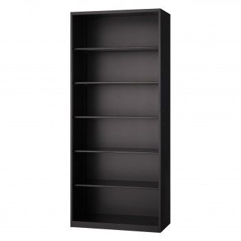 壁面収納家具/D:450・ブラックタイプ オープン H2100 棚板5枚付 ALPSブラック色 COM-UAO-B21|QUOLI