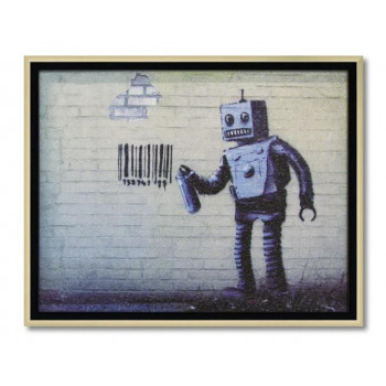 アートフレーム バンクシー「ロボット」 BK-09001｜QUOLI 6,325円
