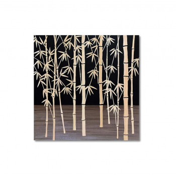 ウッド スカルプチャー アート「フォレスト バンブー」 BK+NP SA-15056｜QUOLI