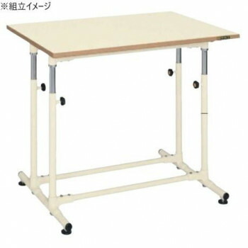 サカエ 軽量セルワーク作業台固定式 ポリエステル天板 900&times;600&times;645mm アイボリー CL-9060WPIA｜QUOLI