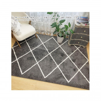 ウェルトン織カーペット　Ilums　イルムス Gray　グレー 200×250