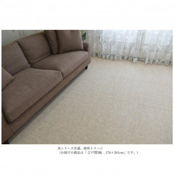 Axia アクシア ループパイルカーペット 防ダニ・抗菌・床暖対応 Ivory アイボリー 江戸間3帖 176×261